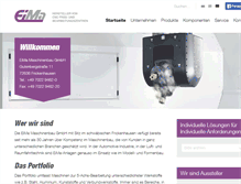 Tablet Screenshot of eima-maschinenbau.de